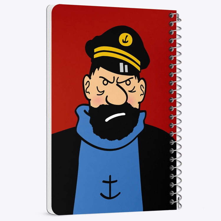 دفتر نقاشی 50 برگ خندالو طرح کاپیتان هادوک تن تن (Tintin) کد 38335