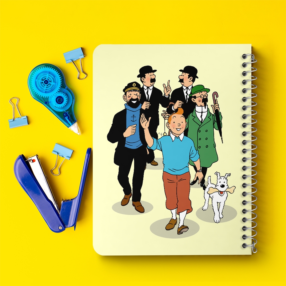 دفتر نقاشی 50 برگ خندالو طرح تن تن (Tintin) کد 38329