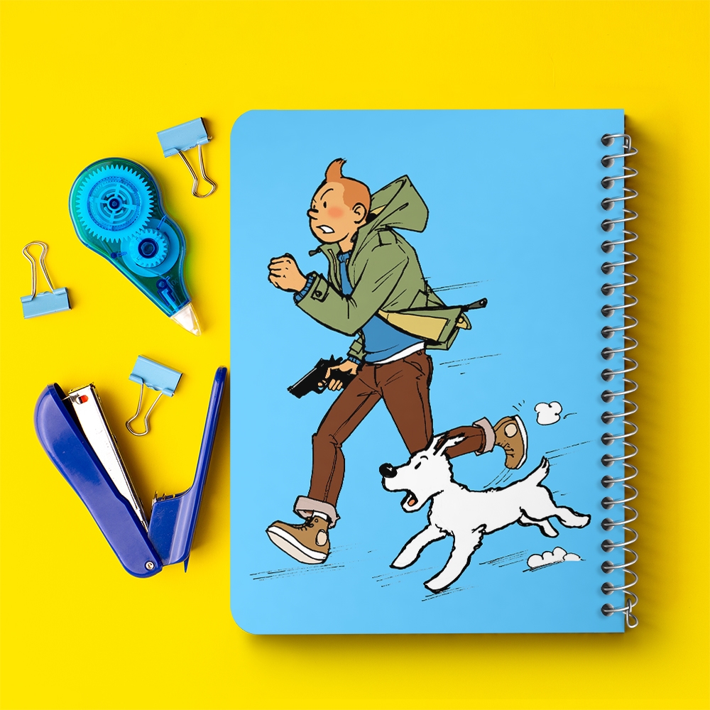 دفتر نقاشی 50 برگ خندالو طرح تن تن (Tintin) کد 38320
