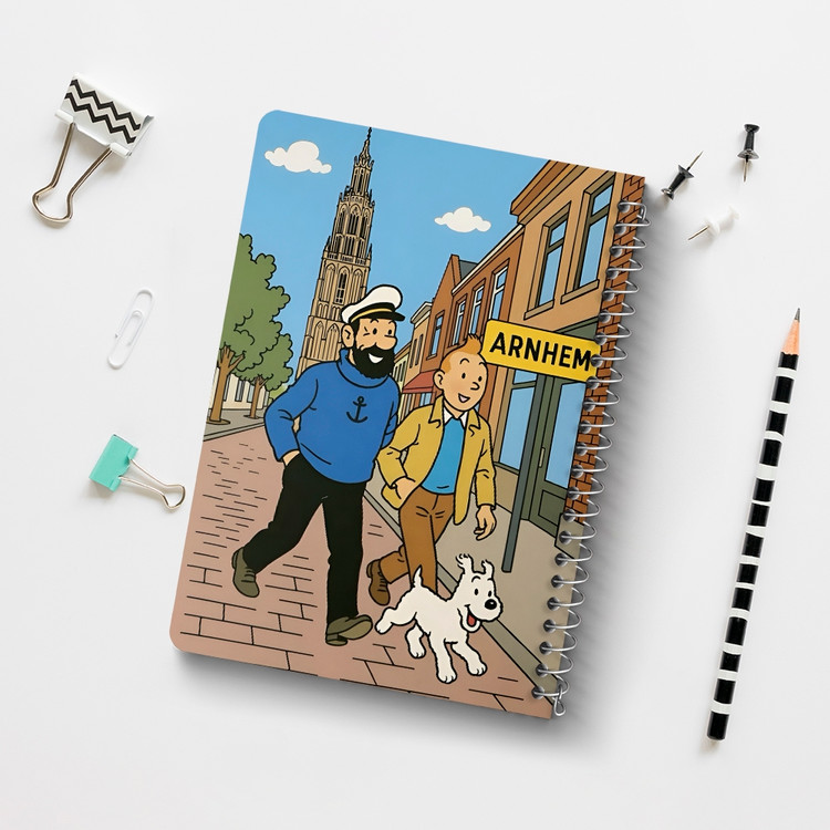 دفتر نقاشی 50 برگ خندالو طرح تن تن (Tintin) کد 38221