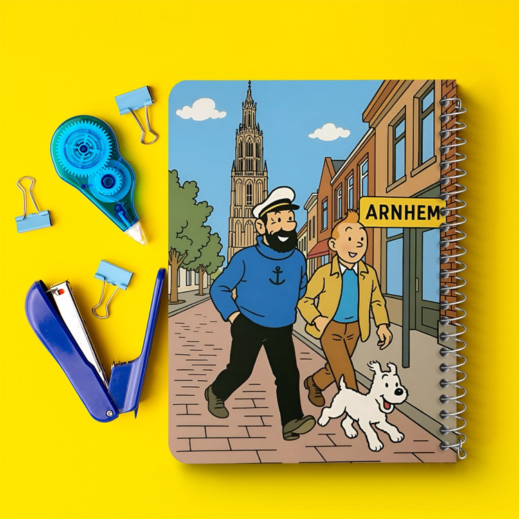 دفتر نقاشی 50 برگ خندالو طرح تن تن (Tintin) کد 38221