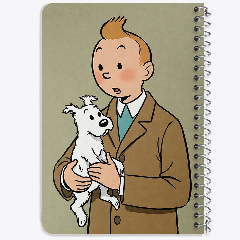 دفتر نقاشی 50 برگ خندالو طرح تن تن (Tintin) کد 38214