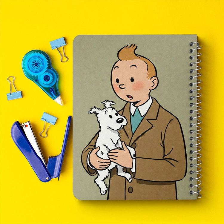 دفتر نقاشی 50 برگ خندالو طرح تن تن (Tintin) کد 38214