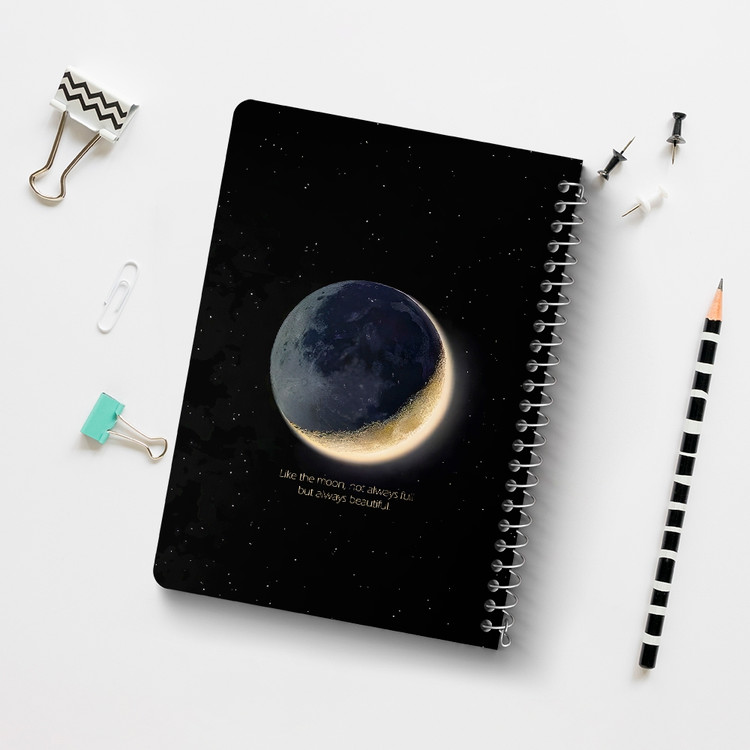 دفتر نقاشی 50 برگ خندالو طرح ماه (Moon) کد 38088