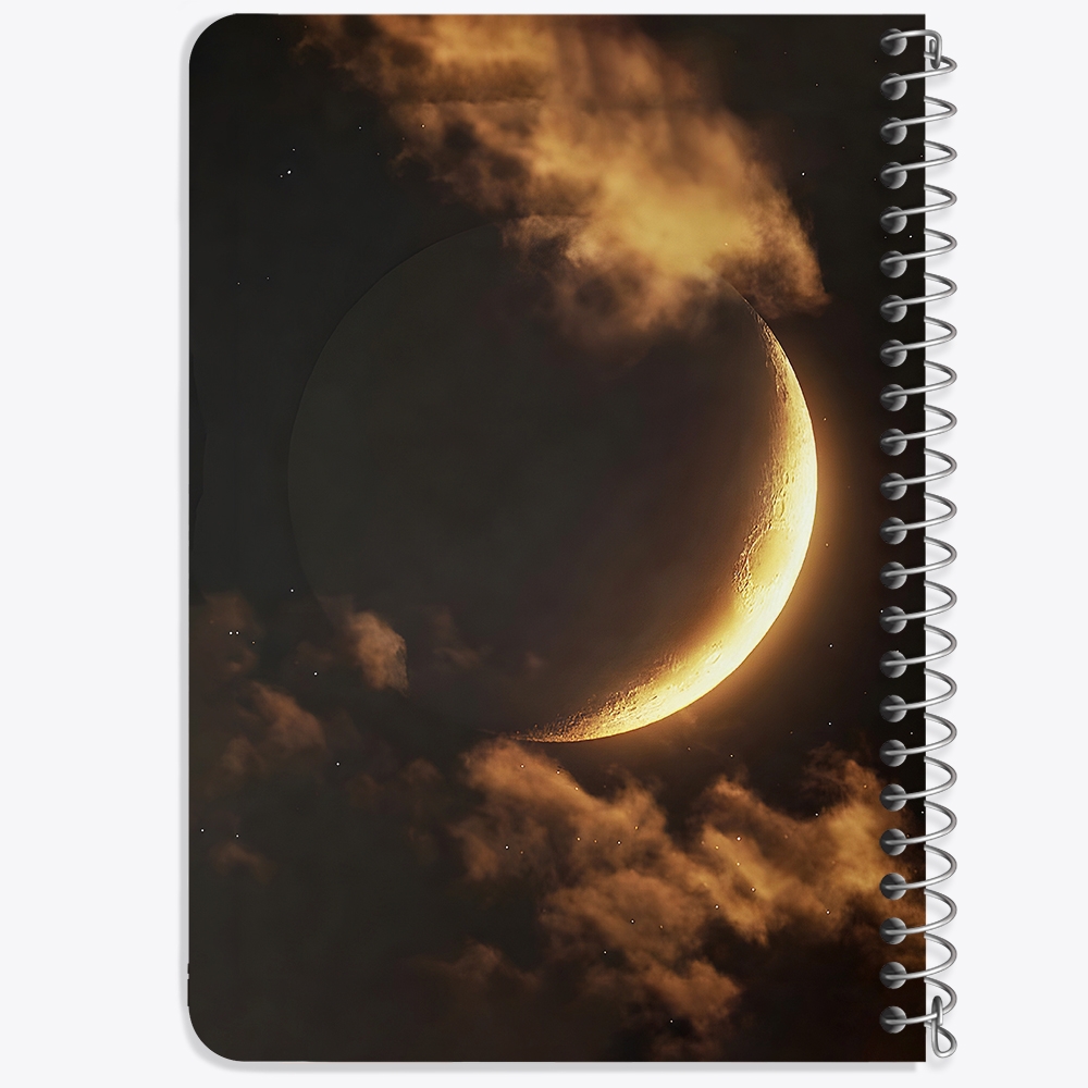 دفتر نقاشی 50 برگ خندالو طرح ماه (Moon) کد 38087
