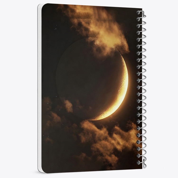 دفتر نقاشی 50 برگ خندالو طرح ماه (Moon) کد 38087