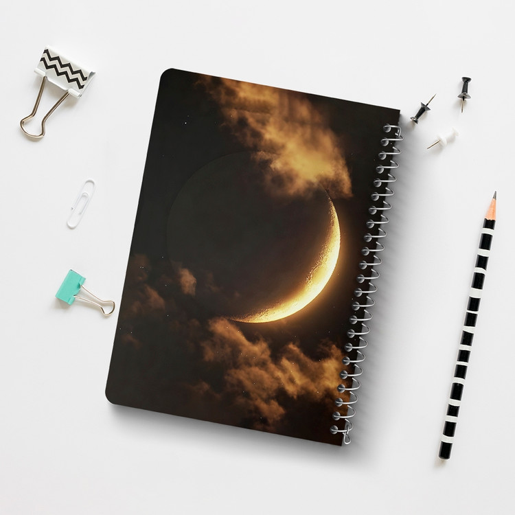 دفتر نقاشی 50 برگ خندالو طرح ماه (Moon) کد 38087