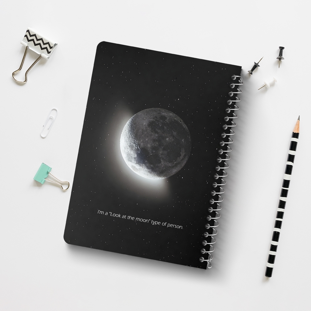 دفتر نقاشی 50 برگ خندالو طرح ماه (Moon) کد 38081