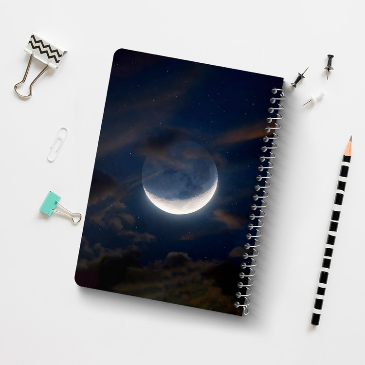 دفتر نقاشی 50 برگ خندالو طرح ماه (Moon) کد 38080