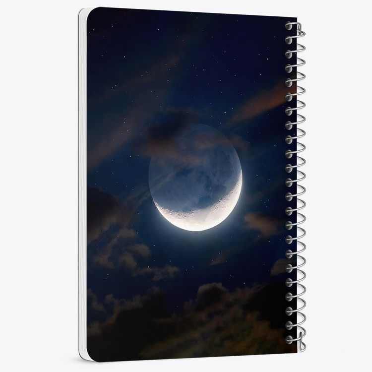 دفتر نقاشی 50 برگ خندالو طرح ماه (Moon) کد 38080