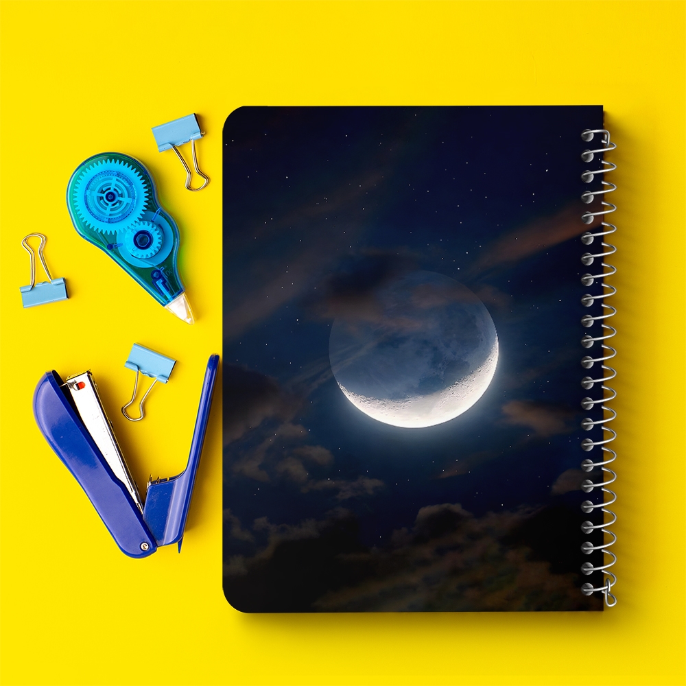 دفتر نقاشی 50 برگ خندالو طرح ماه (Moon) کد 38080