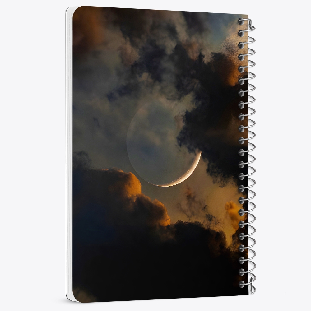 دفتر نقاشی 50 برگ خندالو طرح ماه (Moon) کد 38078