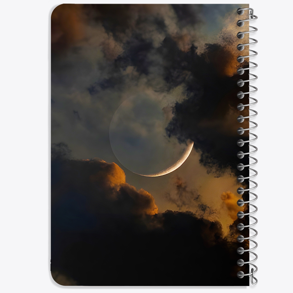 دفتر نقاشی 50 برگ خندالو طرح ماه (Moon) کد 38078