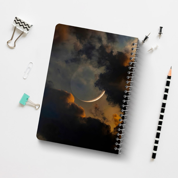 دفتر نقاشی 50 برگ خندالو طرح ماه (Moon) کد 38078