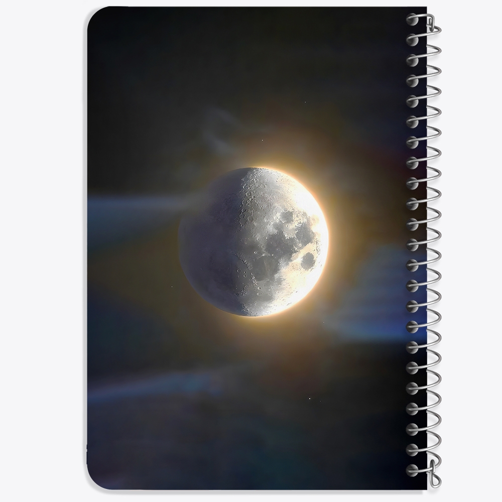 دفتر نقاشی 50 برگ خندالو طرح ماه (Moon) کد 38077