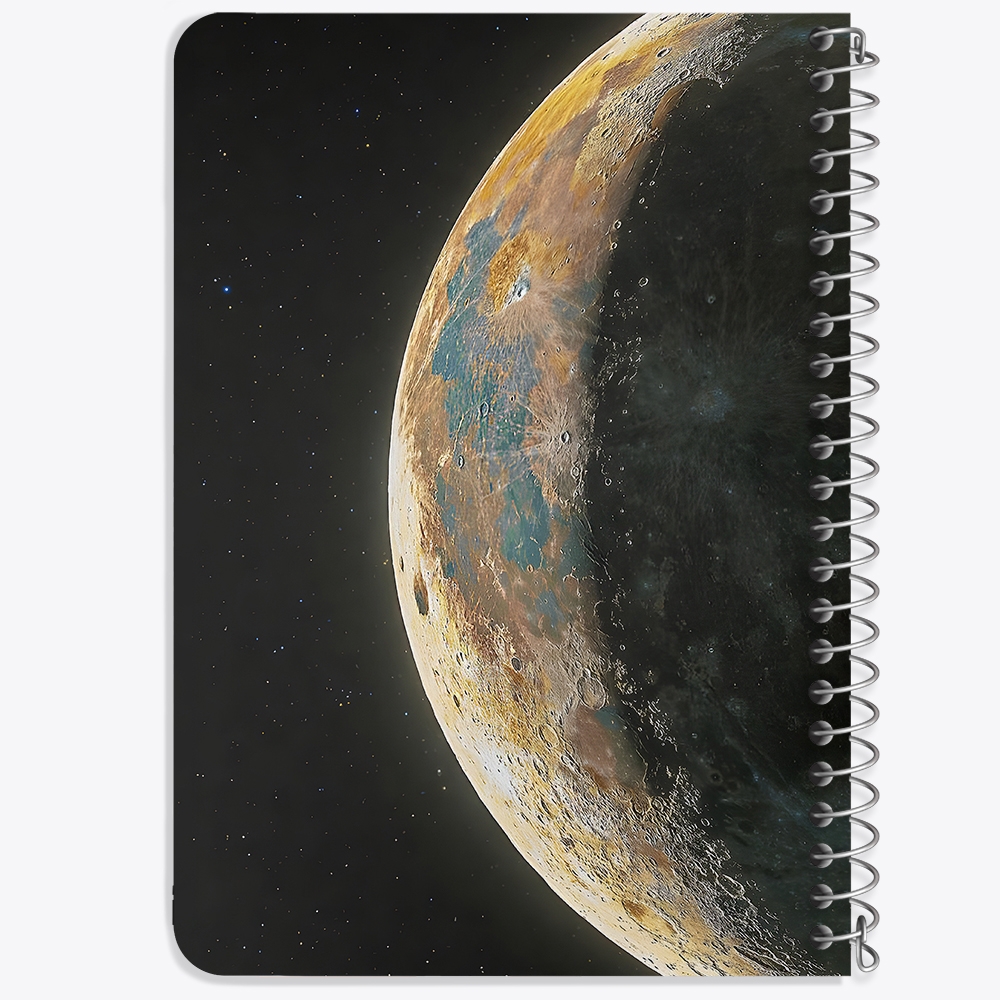دفتر نقاشی 50 برگ خندالو طرح ماه (Moon) کد 38074