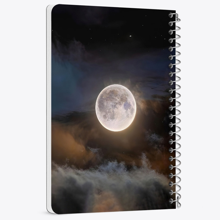 دفتر نقاشی 50 برگ خندالو طرح ماه (Moon) کد 38073
