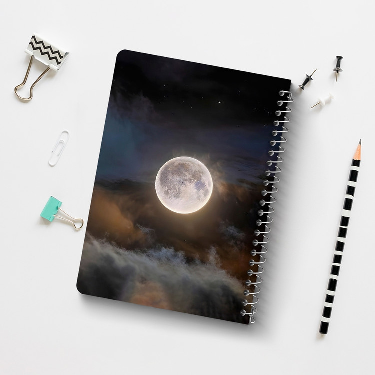 دفتر نقاشی 50 برگ خندالو طرح ماه (Moon) کد 38073