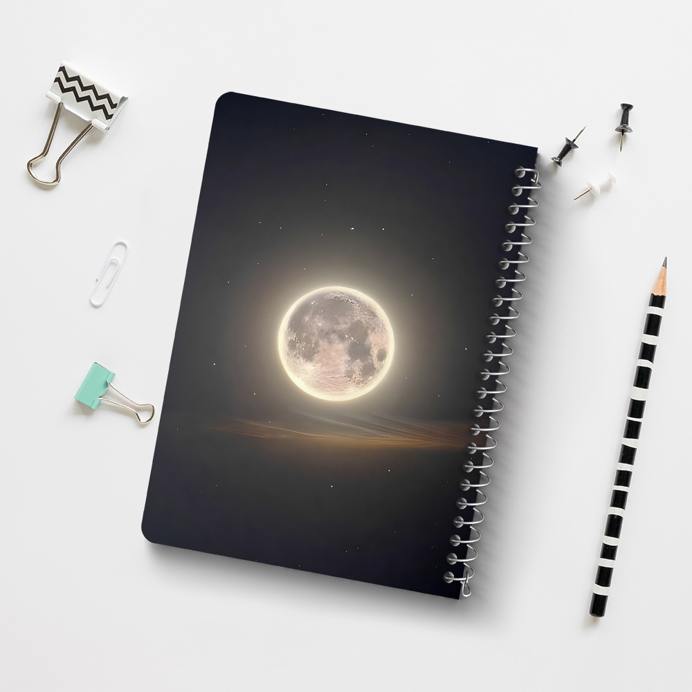 دفتر نقاشی 50 برگ خندالو طرح ماه (Moon) کد 38070