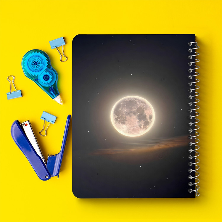 دفتر نقاشی 50 برگ خندالو طرح ماه (Moon) کد 38070