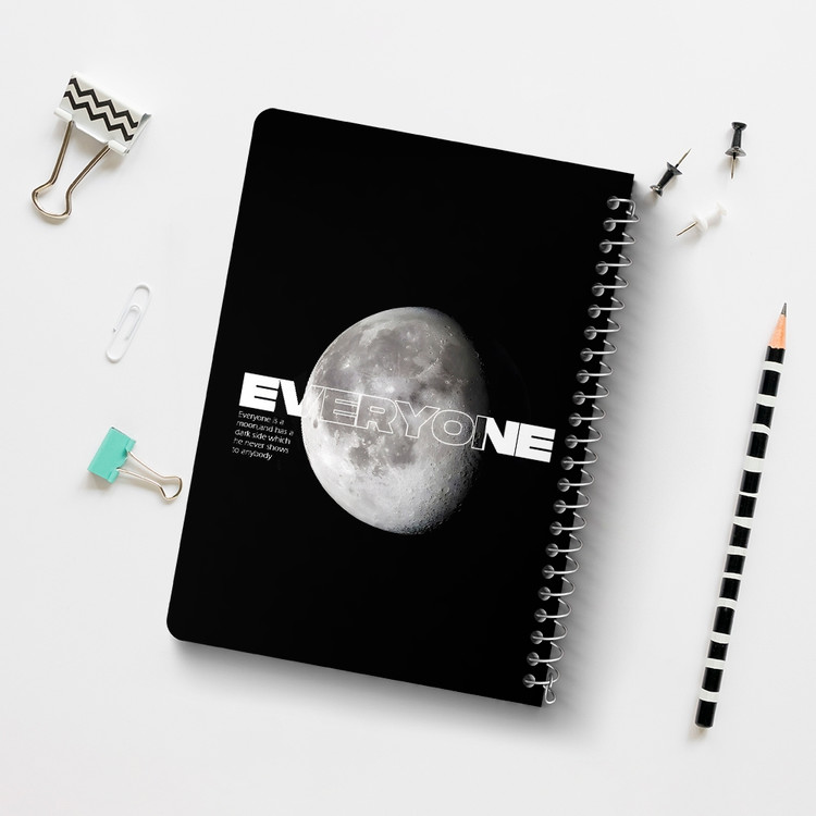 دفتر نقاشی 50 برگ خندالو طرح ماه (Moon) کد 38064