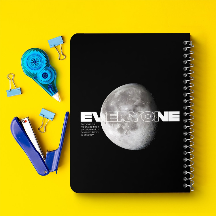 دفتر نقاشی 50 برگ خندالو طرح ماه (Moon) کد 38064