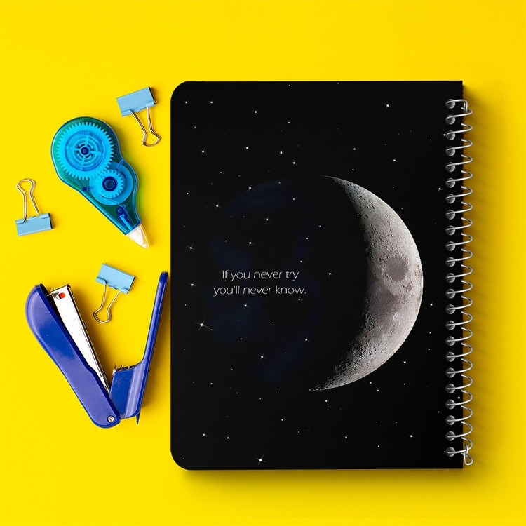 دفتر نقاشی 50 برگ خندالو طرح ماه (Moon) کد 38059
