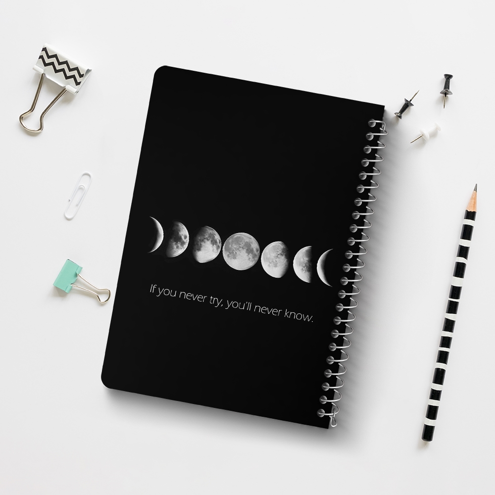 دفتر نقاشی 50 برگ خندالو طرح ماه (Moon) کد 38058