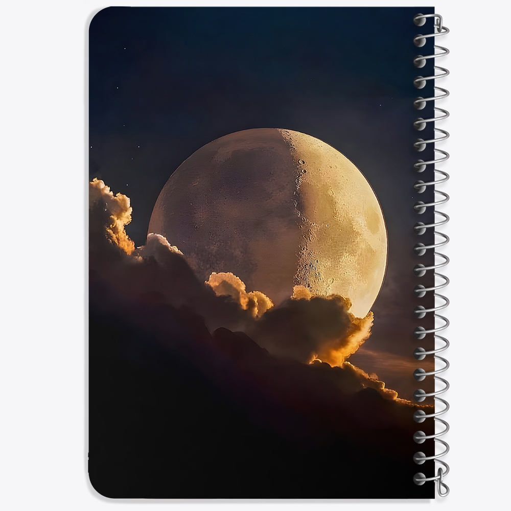 دفتر نقاشی 50 برگ خندالو طرح ماه (Moon) کد 38056