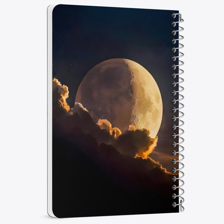 دفتر نقاشی 50 برگ خندالو طرح ماه (Moon) کد 38056