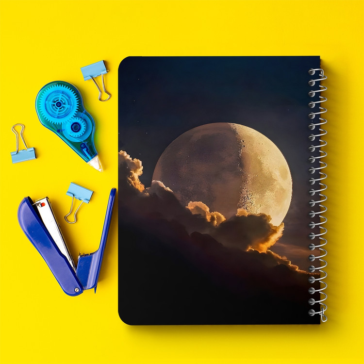 دفتر نقاشی 50 برگ خندالو طرح ماه (Moon) کد 38056