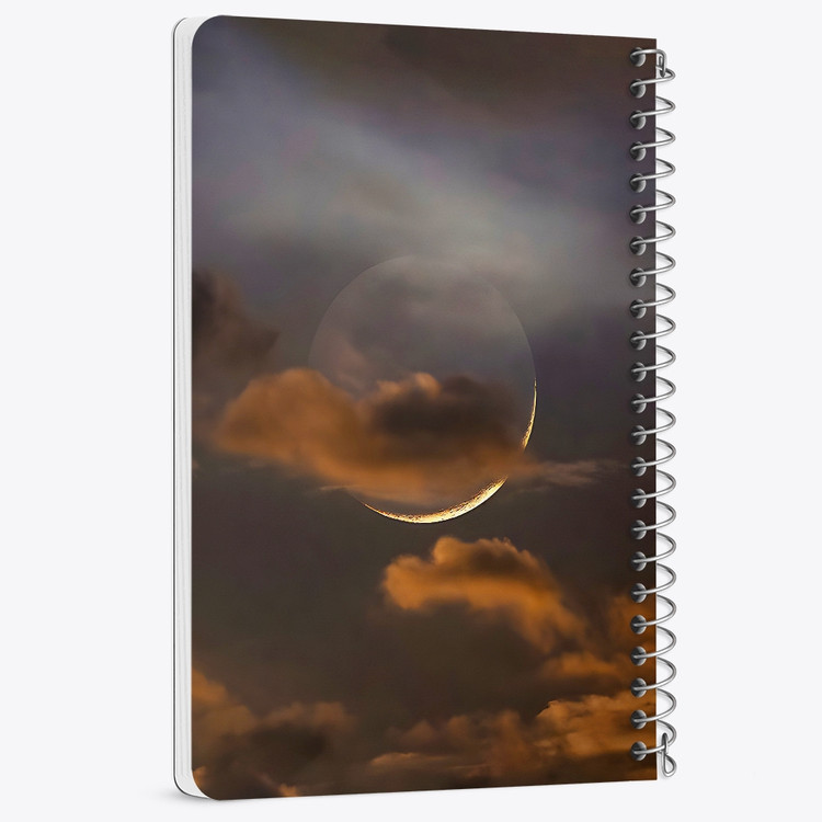 دفتر نقاشی 50 برگ خندالو طرح ماه (Moon) کد 38055