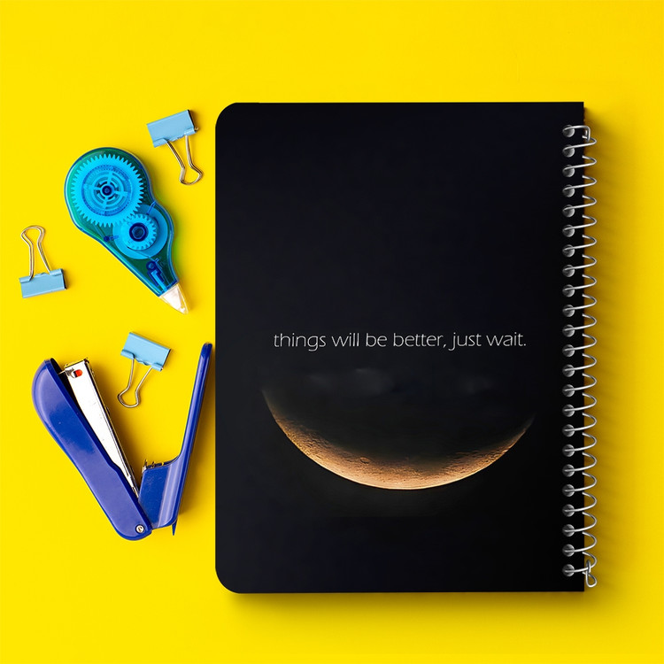 دفتر نقاشی 50 برگ خندالو طرح ماه (Moon) کد 38051