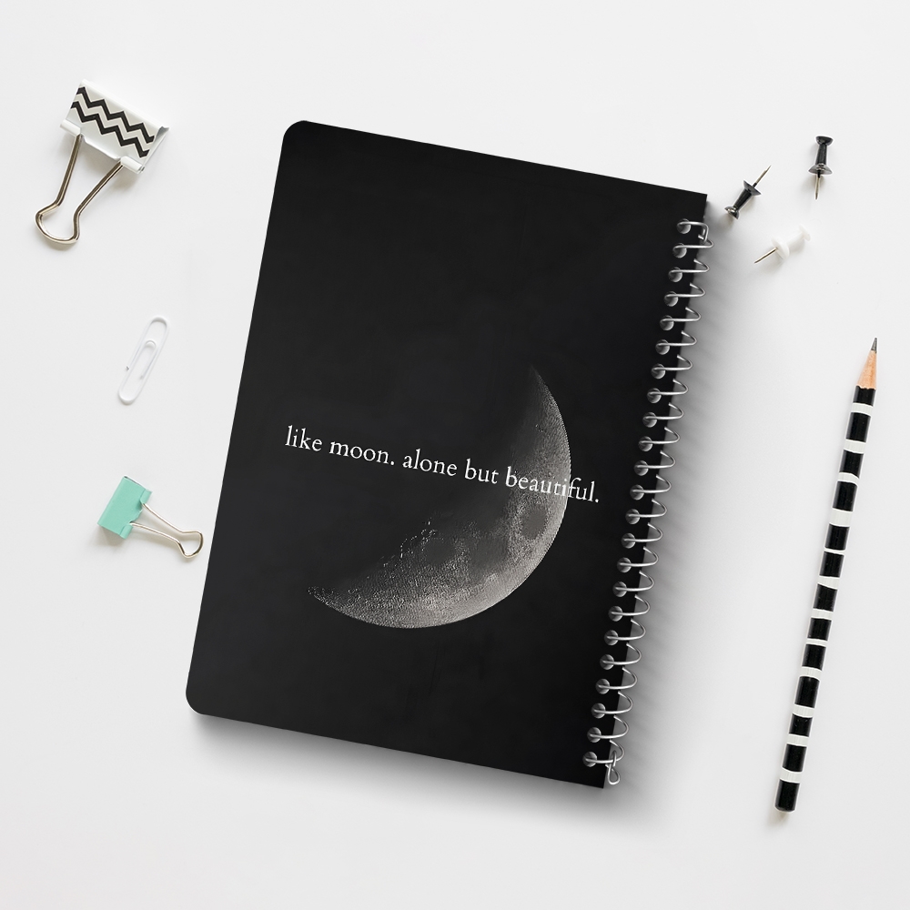 دفتر نقاشی 50 برگ خندالو طرح ماه (Moon) کد 38044