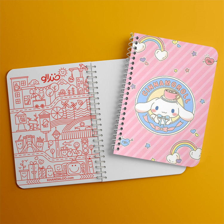 دفتر نقاشی 50 برگ خندالو طرح سینامورول (Cinnamoroll) کد 37990