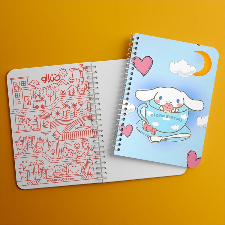 دفتر نقاشی 50 برگ خندالو طرح سینامورول (Cinnamoroll) کد 37985