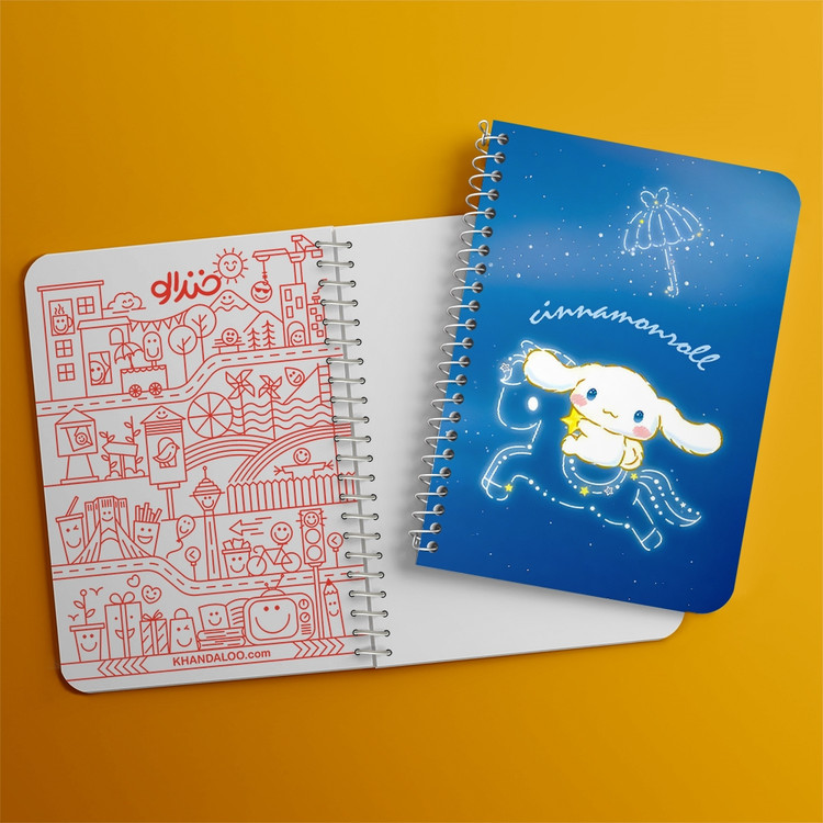 دفتر نقاشی 50 برگ خندالو طرح سینامورول (Cinnamoroll) کد 37983