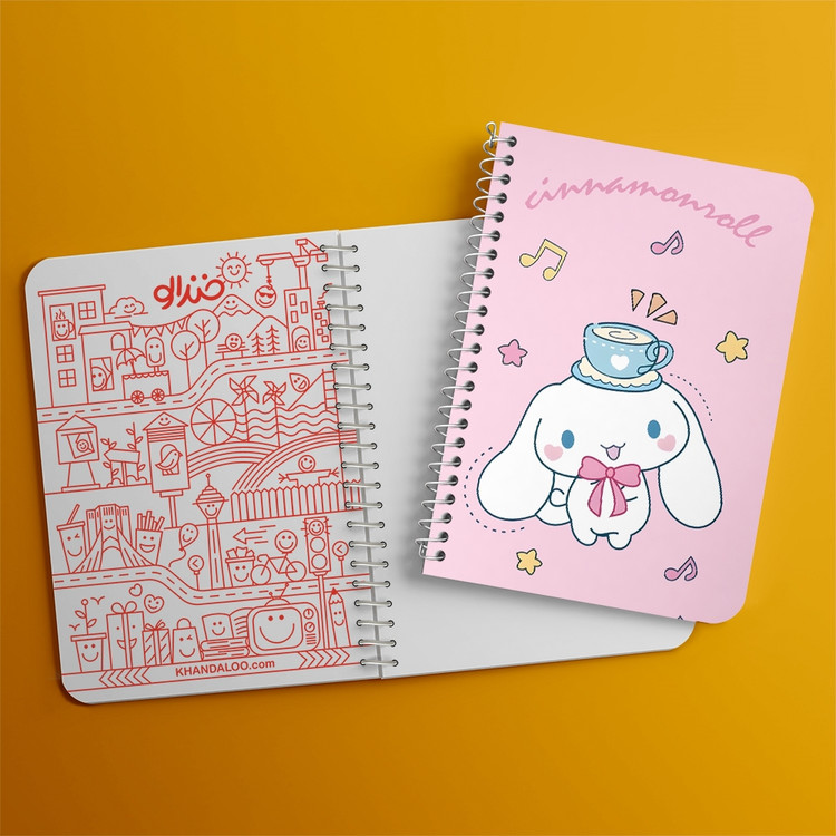 دفتر نقاشی 50 برگ خندالو طرح سینامورول (Cinnamoroll) کد 37979