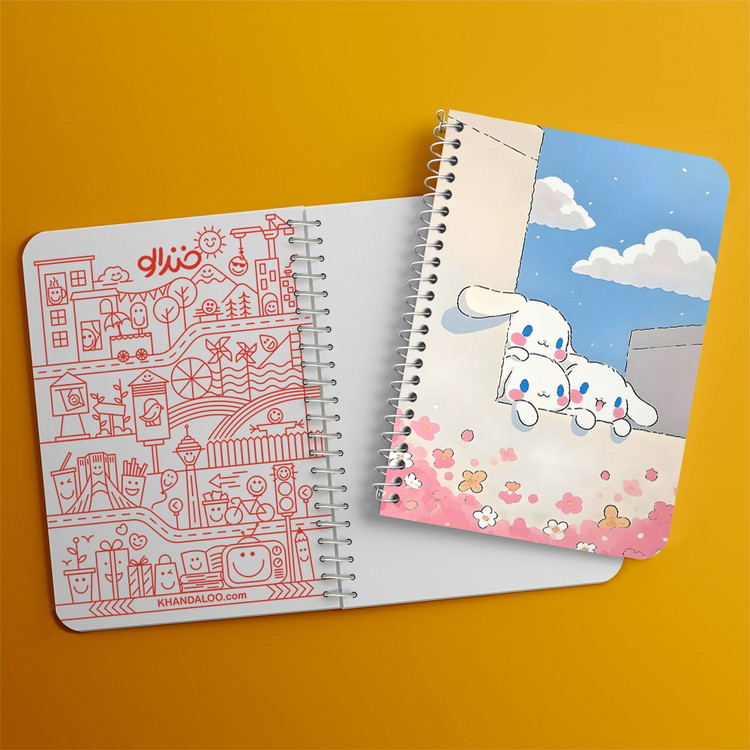 دفتر نقاشی 50 برگ خندالو طرح سینامورول (Cinnamoroll) کد 37970