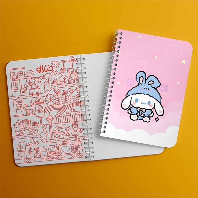 دفتر نقاشی 50 برگ خندالو طرح سینامورول (Cinnamoroll) کد 37967