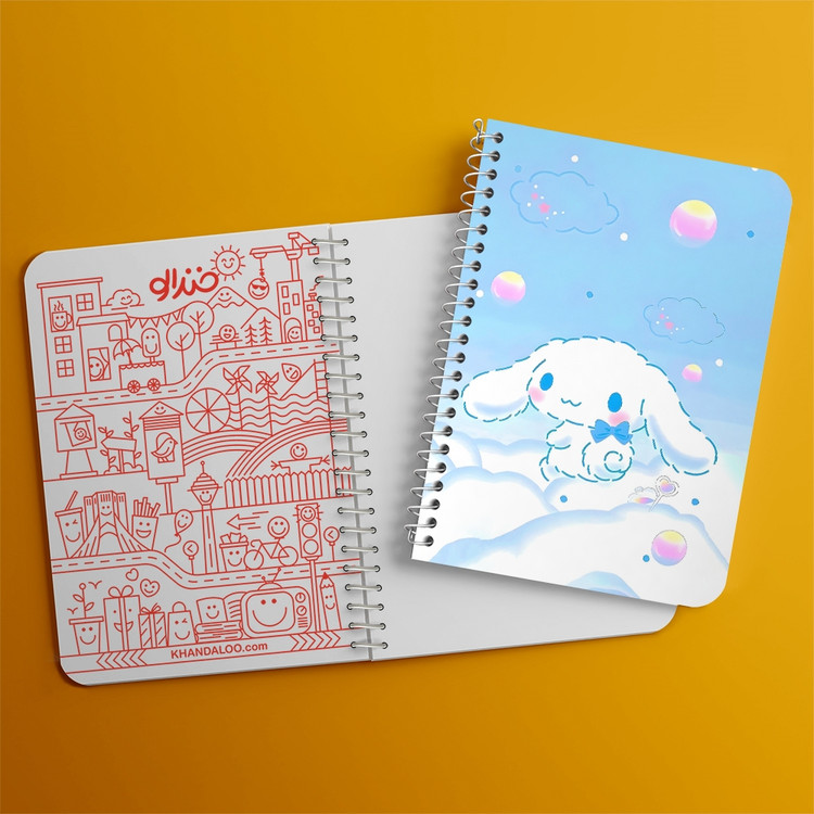 دفتر نقاشی 50 برگ خندالو طرح سینامورول (Cinnamoroll) کد 37966