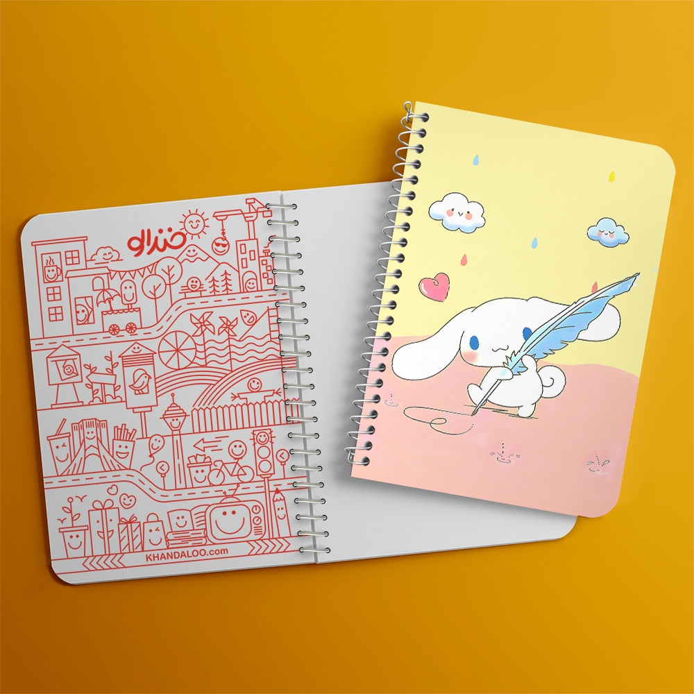 دفتر نقاشی 50 برگ خندالو طرح سینامورول (Cinnamoroll) کد 37965