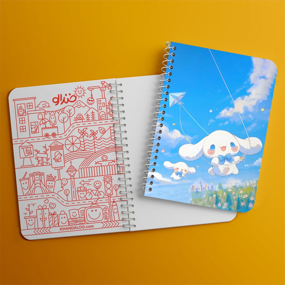 دفتر نقاشی 50 برگ خندالو طرح سینامورول (Cinnamoroll) کد 37963