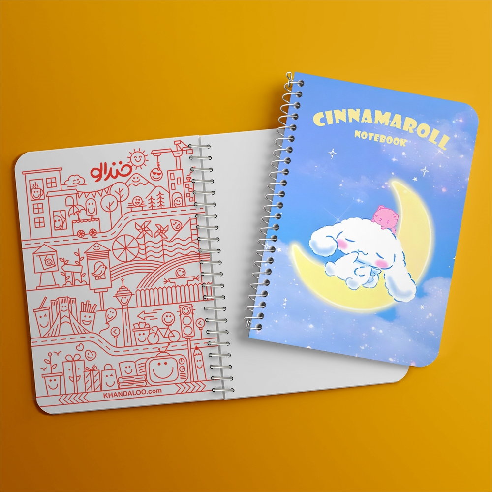 دفتر نقاشی 50 برگ خندالو طرح سینامورول (Cinnamoroll) کد 37959