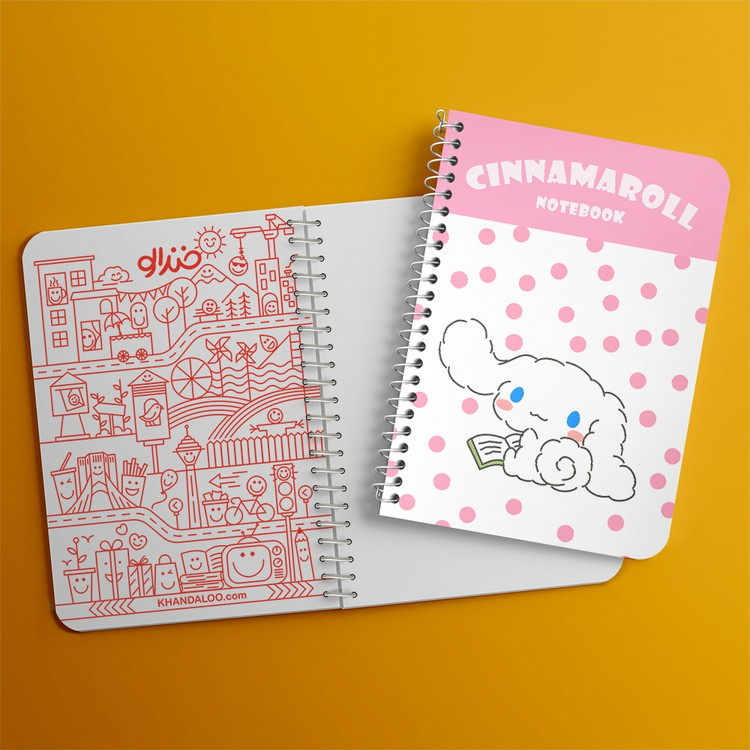 دفتر نقاشی 50 برگ خندالو طرح سینامورول (Cinnamoroll) کد 37957