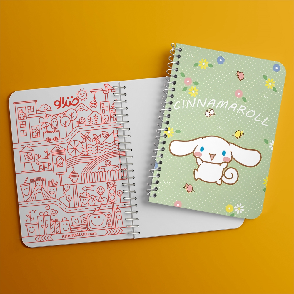 دفتر نقاشی 50 برگ خندالو طرح سینامورول (Cinnamoroll) کد 37949