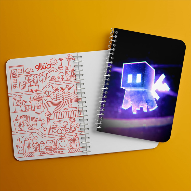 دفتر نقاشی 50 برگ خندالو طرح ماینکرافت (Minecraft) کد 37858