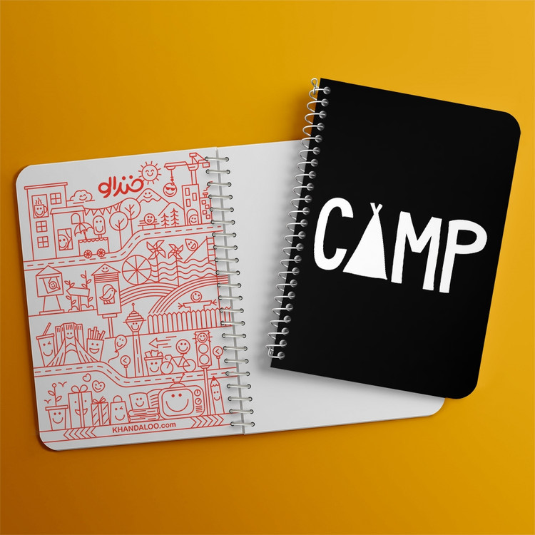 دفتر نقاشی 50 برگ خندالو طرح کمپینگ (Camping) کد 37832