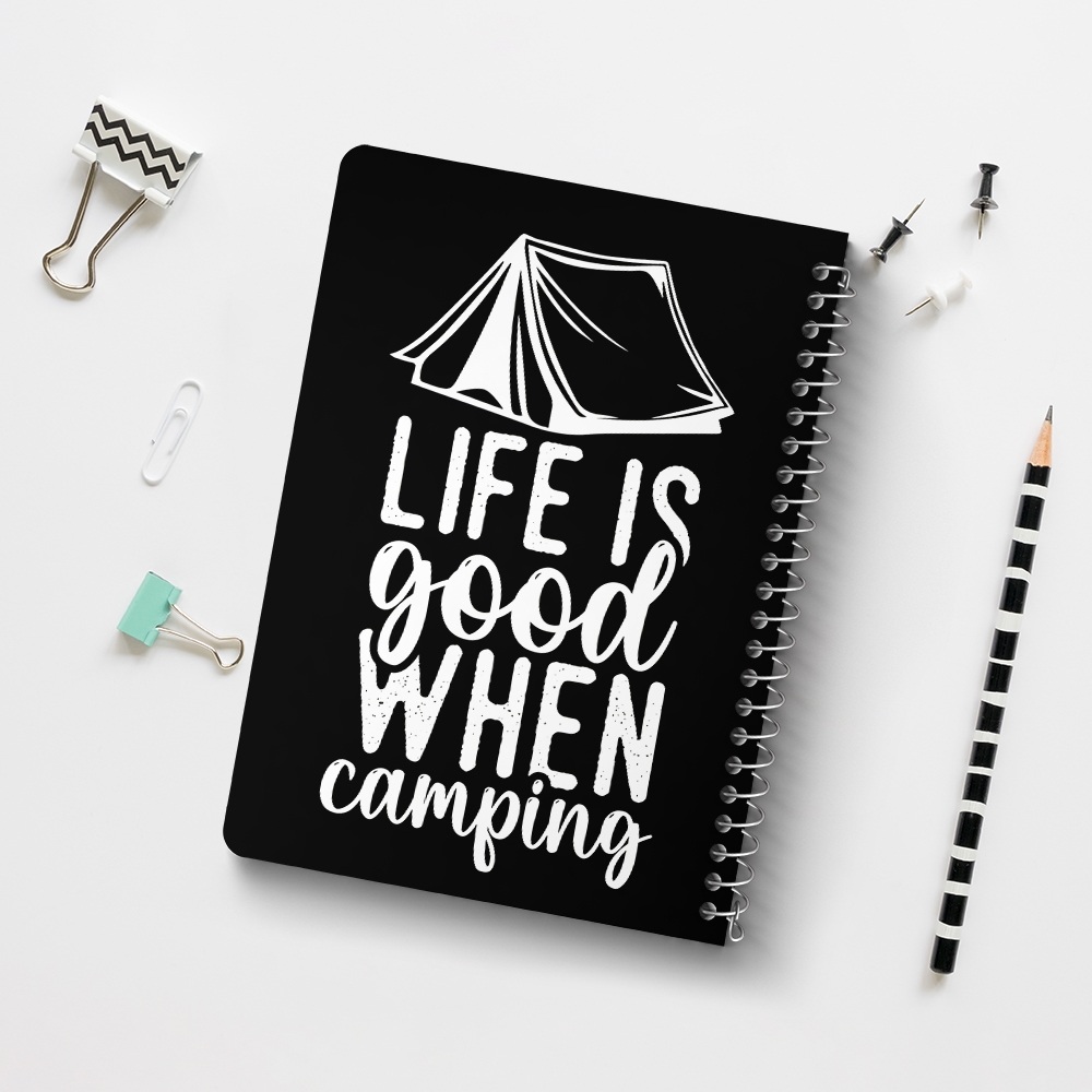 دفتر نقاشی 50 برگ خندالو طرح کمپینگ (Camping) کد 37804