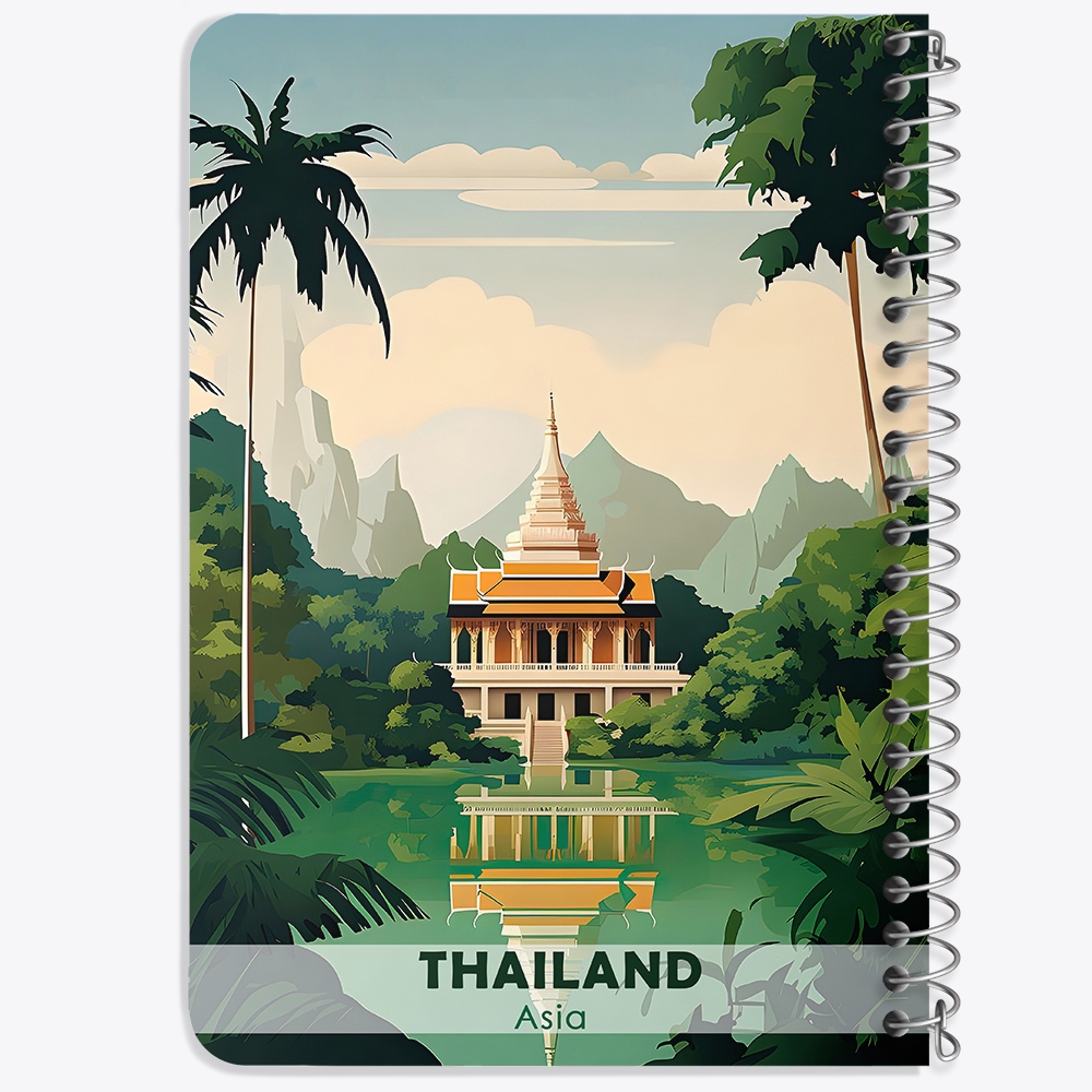 دفتر نقاشی 50 برگ خندالو طرح تایلند (Thailand) کد 37718